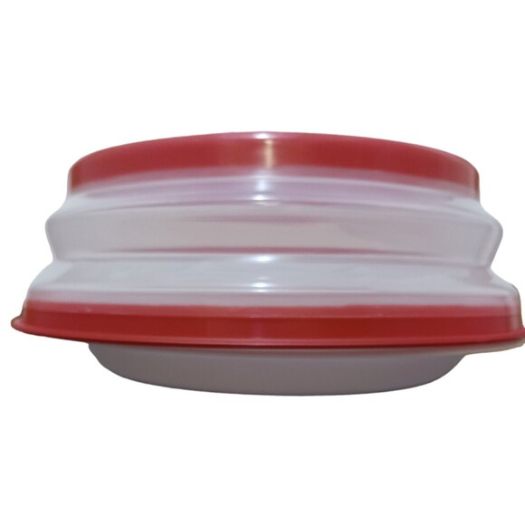 Microwave (Collapsible Cover)-(Red/Clear)-(Size 10.5 inch-26.5cm)-(New)-$33.00 - Picture 10 of 12
